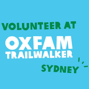 Oxfam volunteer banner