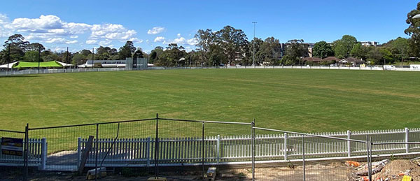 panoramic view of oval