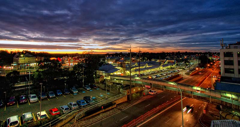 Hornsby Station Sunset by James Cook