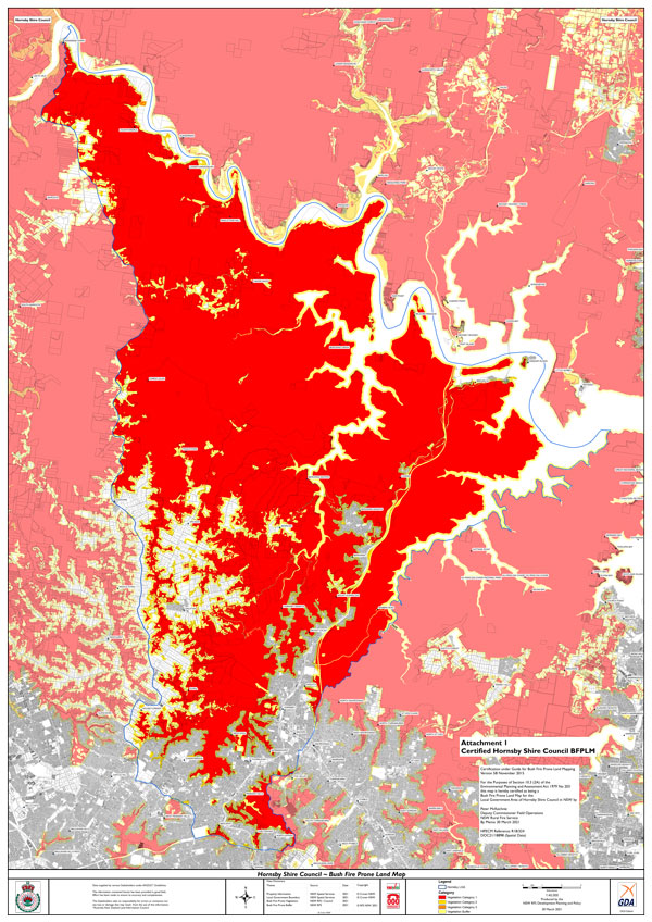 bush fire Prone Land Map 2021