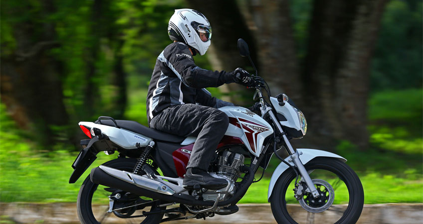 Motorcycle on road