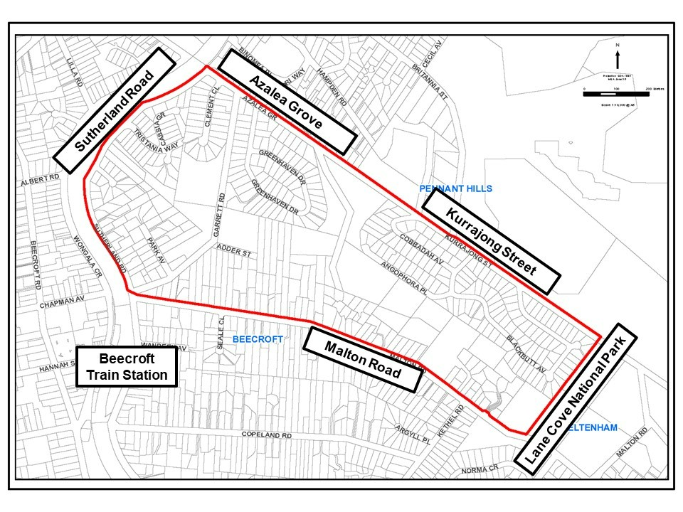 Byles Creek Planning Proposal sketch