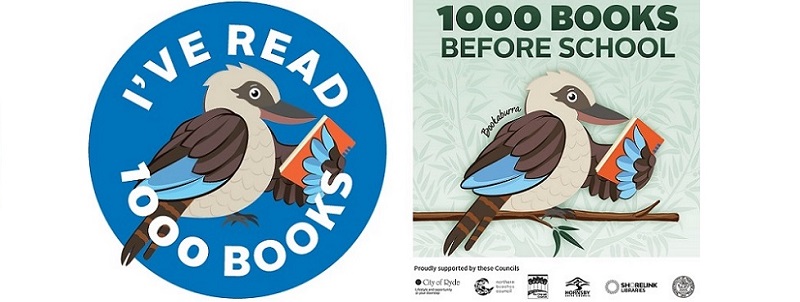 Logos from the 1000 Books Before School Program