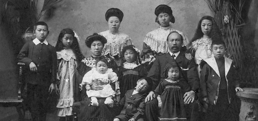 Photograph of an Asian Australian Family circa 1890