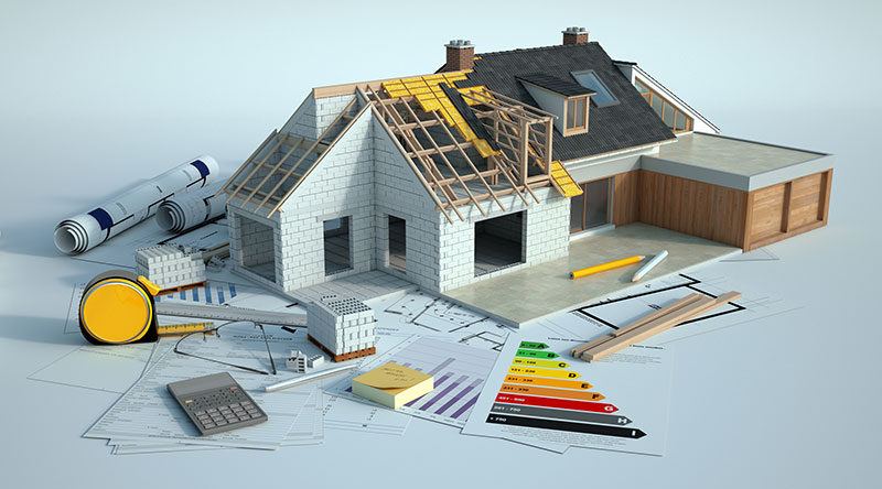3D rendering of a house