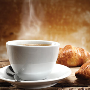 coffee and croissant